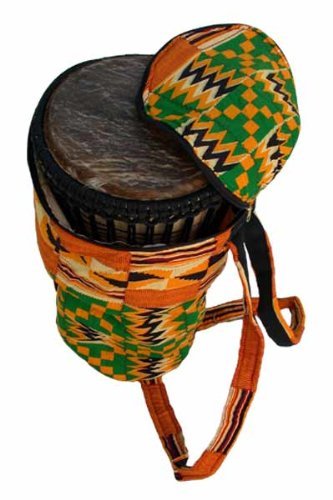 image for Africa Heartwood Project African Kente Cloth Djembe Drum Bag - Large S
