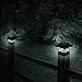 Westinghouse Hilltop 20 Lumens Solar Fence Post Cap Lights for 4x4 Wood Posts (Black, 6 Pack)
