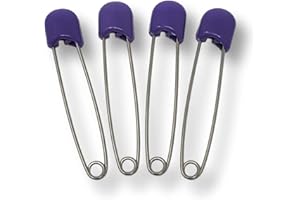 Incontrol Diapers - Adult XL Jumbo Safety Stainless Steel Locking Pins (Purple)