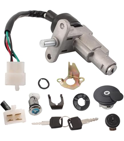 Amazon.com: Bubbacare Ignition Lock Cylinder Kit Gy6 50cc 139qmb