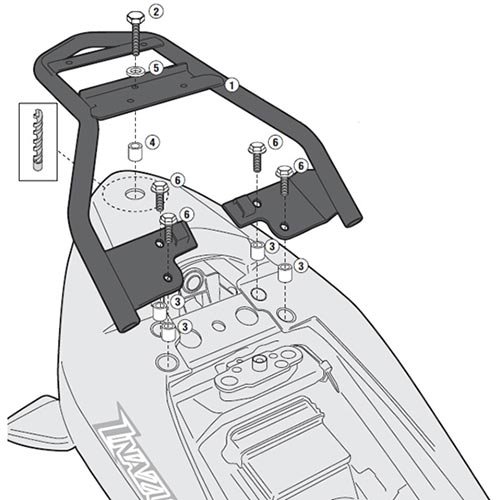 GIVI SR3103 Monolock Topcase Mounting Kit - Suzuki Inazuma GW250 (12+) GIVI SR3103 Monolock Topcase Mounting Kit - Suzuki Inazuma GW250 (12+)