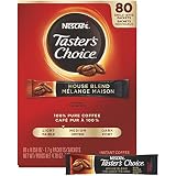 Nescafe Instant Coffee Packets, Taster's Choice Light Roast, 1.7 g Singles (Pack of 80)