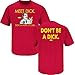 Smack Apparel Manchester United Fans. Don't Be a Dick (Anti-Man City) Red T Shirt (Sm-5X)