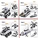 HAOSUN 8 Packs 743 Pcs Military Building Blocks Aircraft Tank Warship Chariots Fighting Vehicle Toys for Boys 6-12 Years DIY Construction Brick Set