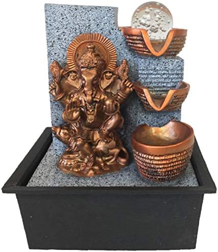 Zen et Ethnique Indoor Ganesh Fountain 25 cm