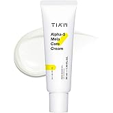 TIA'M TIAM Alpha-5 Mela Care Cream, 1.69 fl oz, 5% Alpha Arbutin Glow Enhancing Cream with Glutathione & Niacinamide, Korean Skin Care