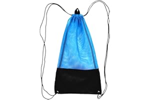 LEIPUPA Mesh Drawstring Bag for Scuba Diving Snorkel Fins Goggles Mask