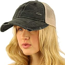 C.C Ponycap Messy High Bun Ponytail Adjustable Mesh