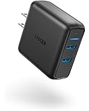 Anker Quick Charge 3.0 39W Dual USB Wall Charger, PowerPort Speed 2 for Galaxy S7/S6/Edge/Plus, Note 5/4 and PowerIQ for iPhone Xs/XS Max/XR/X/8/7/6/Plus, iPad Pro/Air 2/Mini, LG, Nexus, HTC and More