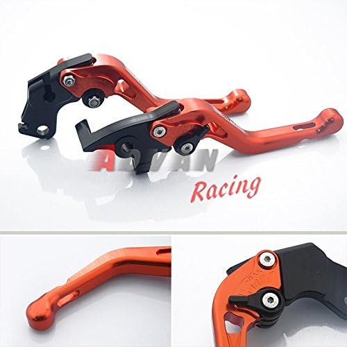 Advan Black CNC Brake Clutch side Levers Set Adjustable For KTM 125 200 390 Duke