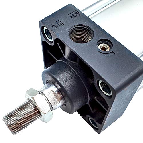 Tailonz Pneumatic Air Cylinder SC 63 X 150 PT3/8 Bore: 2 1/2 inch Stroke: 6 inch Screwed Piston Rod Dual Action