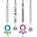 Baby Pacifier Clip for Boys, 4 Pack Stylish Pacifier Holder Clips, Unique Baby Boy Gift Set By Pashoshi