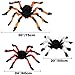Aitbay Halloween Spider Decorations, Halloween Scary Hairy Spider Web Set, 3 Pack Fake Colorful Spider, Halloween Spider Web, Cobwebs Props for Indoor, Outdoor and Yard Creepy Decor