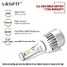 LASFIT H10/9140/9145 LED Fog Light Bulbs Kits-Flip COB Chips-60W 7600LM 6000K (Pack of 2）