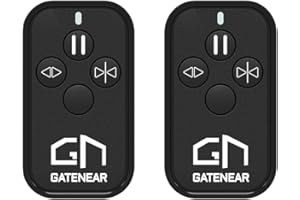 GateNear Remote Control for Automatic Sliding Gate Opener Hardware, Compatible with All 433.92Mhz Entry Systems, Electric Rolling Driveway Gate Opener Closer Security Kit Remote (2 pcs)