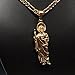 Gold Plated Saint Jude Pendant Necklace Figaro 26