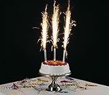 1 Pack of 4 pcs of Birthday Wedding Bottle/Cake Party Candles Smokeless Indoor Outdoor Use