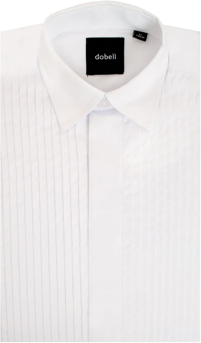 pleated white dress shirt