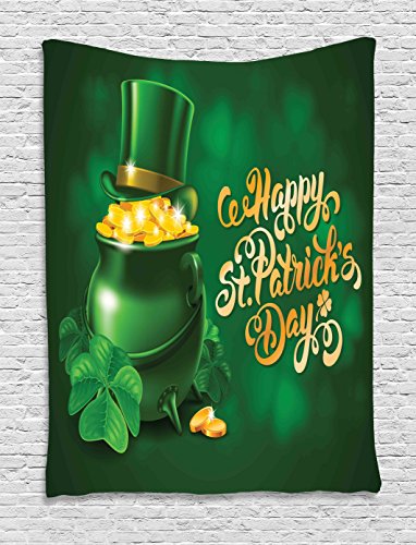 St. Patrick's Day Tapestry , Large Pot of Gold
