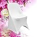 SPRINGROSE 100 Ecoluxe White Scuba Spandex Stretch Folding Wedding Chair Covers. These are Made for Standard Metal and Plastic Folding Chairs.