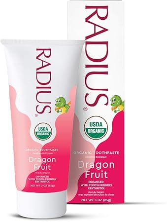 Amazon Radius ベビー キッズ用 オーガニック歯磨き粉 ドラゴンフルーツ 85g 海外直送品 Radius 子ども用ハミガキ粉 通販