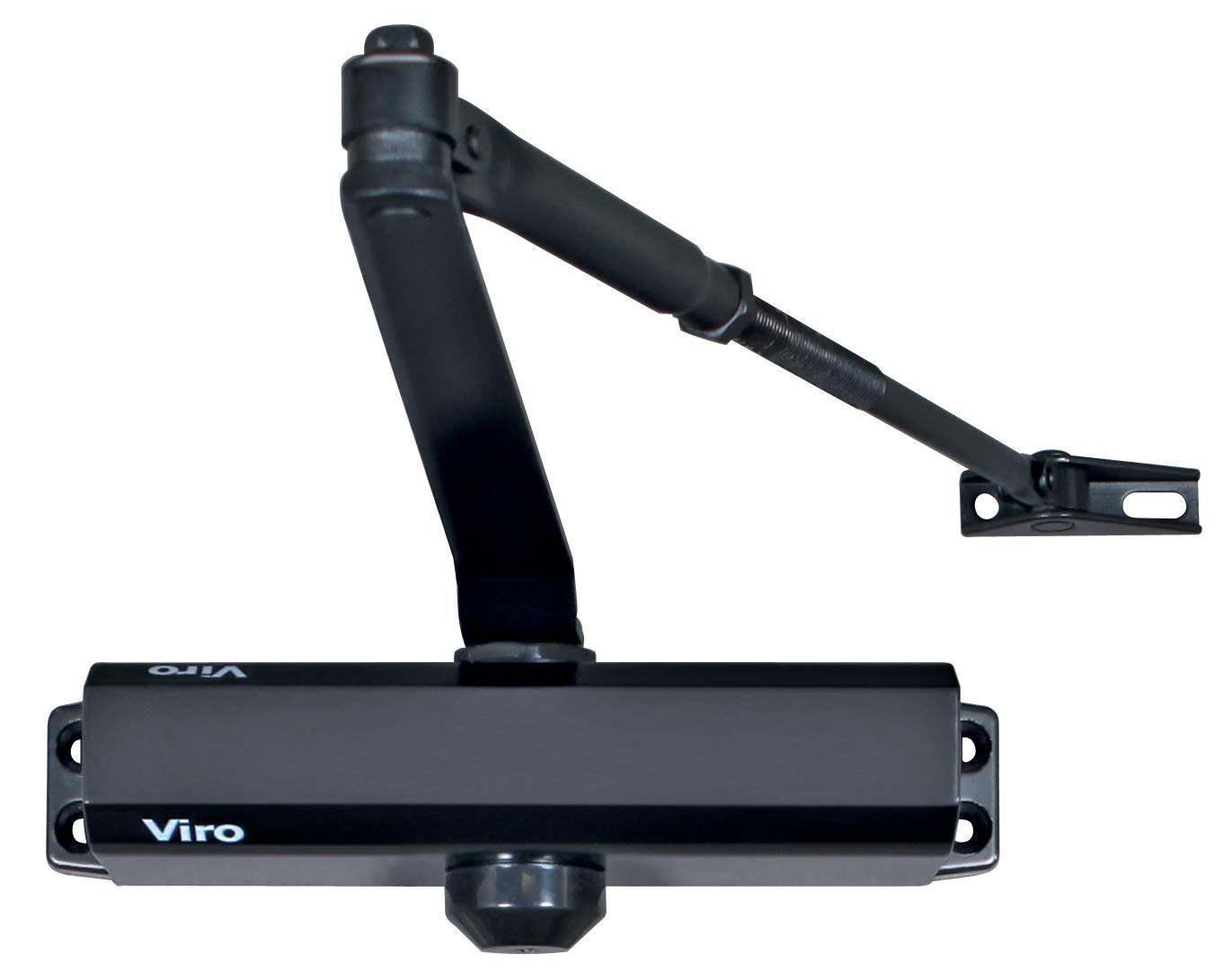 Viro 128.13.1.211 Door Closer, Standard Arm, Multi-Strength, Black