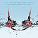 Bluetooth Headphones, Magnetic Wireless Earbuds, HiFi Bass Stereo Sweatproof, Noise Cancelling Microphone (Comfy & Fast Pairing), IPX7 Waterproof Wireless Workout Headphones for Sports, Gym (Red)thumb 3