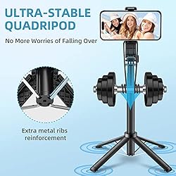 MACOO Selfie Stick Phone Tripod with Remote Upgrade