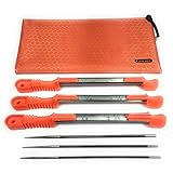 Cataumet Chainsaw Chain Sharpener File Set - Sizes 5/32”, 3/16”, 7/32
