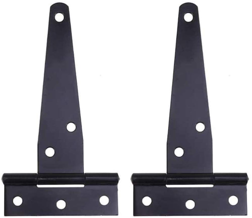 Merriway® BH00125 (4 Pcs) Tee Hinge, 100 mm (4 inch) Black Japanned - Pack of 4 Pieces