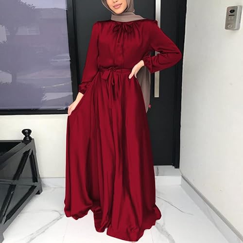 slim fit dress slacks Embroidered Long Sleeve Kaftan Abaya - Premium Modest Wear