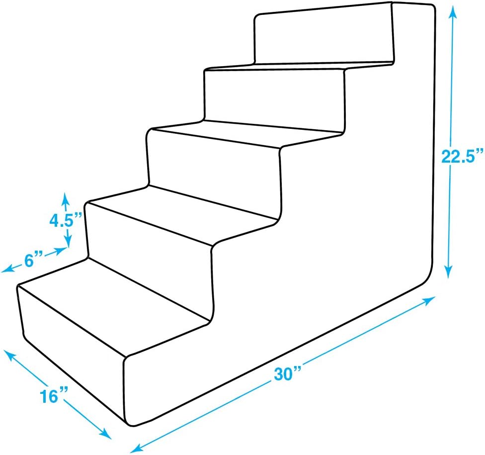 USA Made Pet Steps/Stairs with CertiPUR-US Certified Foam for Dogs & Cats by Best Pet Supplies : Pet Supplies