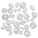 Keyzone 30 Pieces Silver Plated Spiral Bead Cages Pendants for Jewelry Making, 3 Sizes