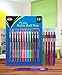 Utopia Home Pack of 12 Premium Roller - Black Ink Ball Pens - Bold Fine Point - Retractable and Refillable - Assorted Color Bodies - Black Ink