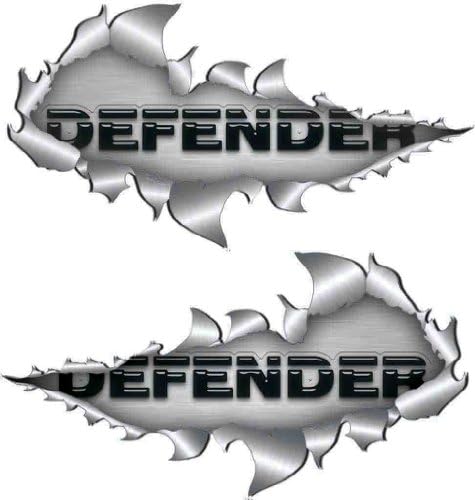 Totally Graphics Medium Size Defender Metal Rip Open Sticker