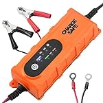Trickle Car Battery Charger- 12v Charger For Car and 6v For Motorcycle - Best Automatic Portable Auto Battery Smart Charger For Lead Acid Batteries- Battery Charge Maintainer With Clips and O-rings