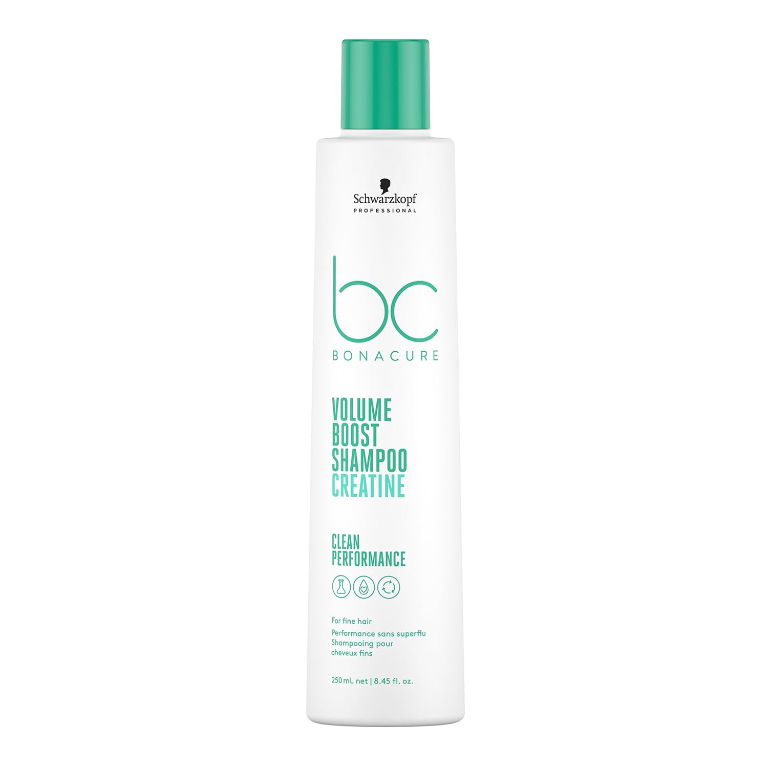 Schwarzkopf Professional Bonacure Volume Boost Shampoo For Fine Flat Hair Vegan Care Complex Creatine Cell Equalizer Technology Anti Static Cleanser Fuller Hair Feeling Purifying 250 ml