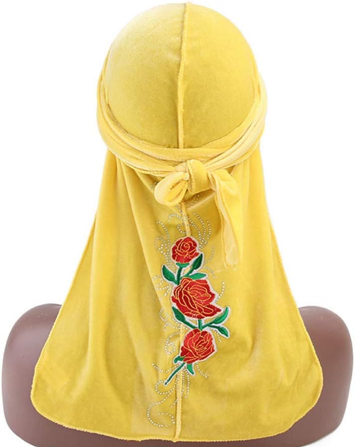 HADM Luxury Velvet 360,540,720 Waves Long Tail Wide Straps Durag Bandana