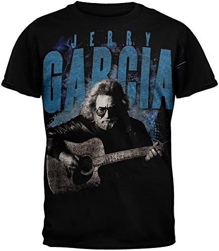 Jerry Garcia - Mens Acoustic T-shirt 2x-large Black