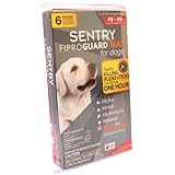 FiproGuard Max Flea and Tick Control for Dogs 45 - 88 Pounds, Red