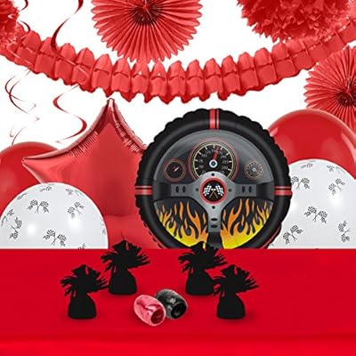 Racecar Racing Party Decorations - Balloon Table Decorating Kit