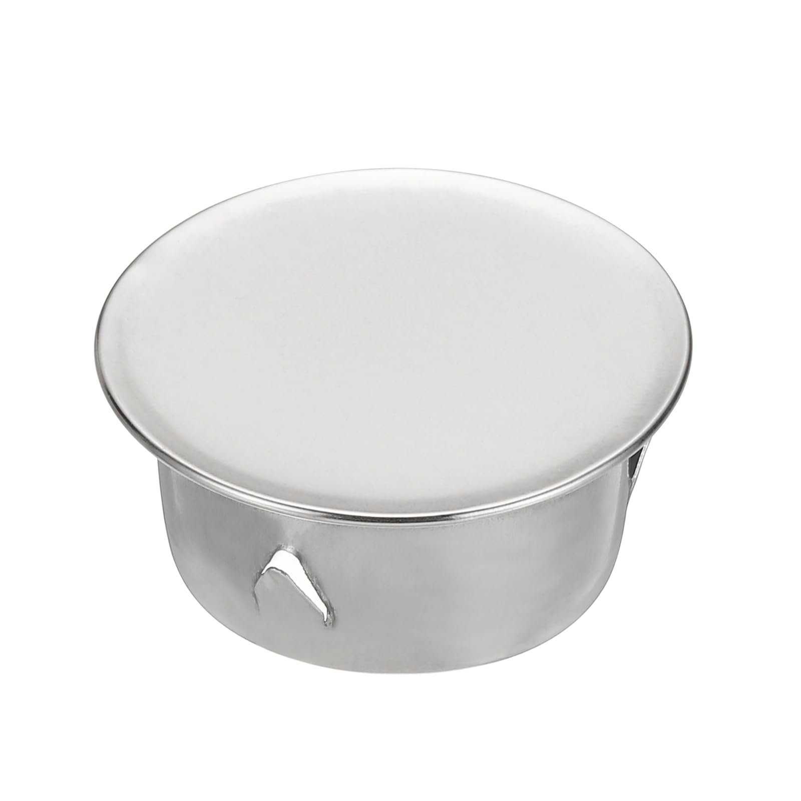 PATIKIL Chimney Hole Cap, 50mm(2 Inch) Tightness Adjustable Round Stainless Steel Flue Hole Cover Stove Pipe Cap Pipe Cover for Kitchen Balcony Sewer, Silver Tone