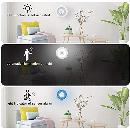 PIR Motion Sensor Alarm, YIROKA Wireless Home Security Driveway Alarm, Motion Detector Alert Kit, Working Range 150M/500FT, Indoor Receiver with Night Light 58 Chimes 4 Volume Levels
