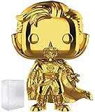 Marvel Studios 10th Anniversary - Doctor Strange (Gold Chrome) Funko Pop! Vinyl Figure (Includes Compatible Pop Box Protector Case)