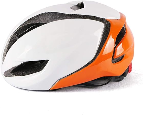 Yxdew Casco Da Bicicletta Della Bici Della Strada Del Casco Del Casco Aero Adulto Uomini Corsa Del Casco Della Bicicletta For Le Attrezzature Bike Motociclo Color White Orange Amazon It Casa E