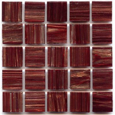 Hakatai 3/4" Glass Tile - 1 lb Bag KS92 Bordeaux