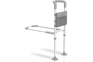 Agrish Bed Rails for Elderly Adults Safety, Bed Rails for Seniors with Storage Pouch & Support Legs, Adjustable Bed Assist Rail for Surgery Patients - Medical Bed Rail