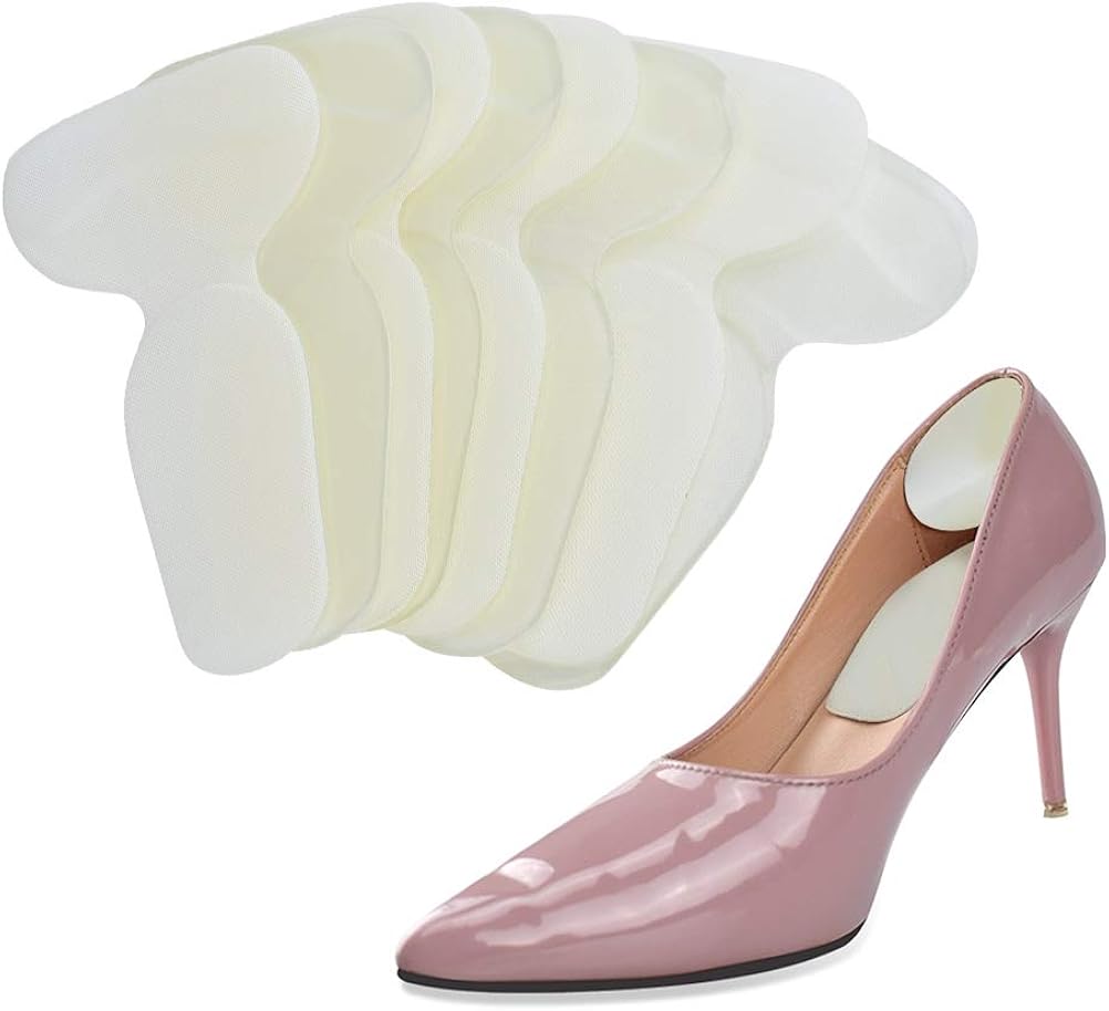 TIMESETL 4Pairs Heel Grips, Gel High Heel Liners Snug, Self Adhesive