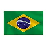 Brazil Flag 3x5 FT Heavy Duty Brazilian Flag Double