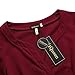 HiQueen Stylish Women Casual Short Sleeve High Waist Bodycon Party Dress (Burgundy M)